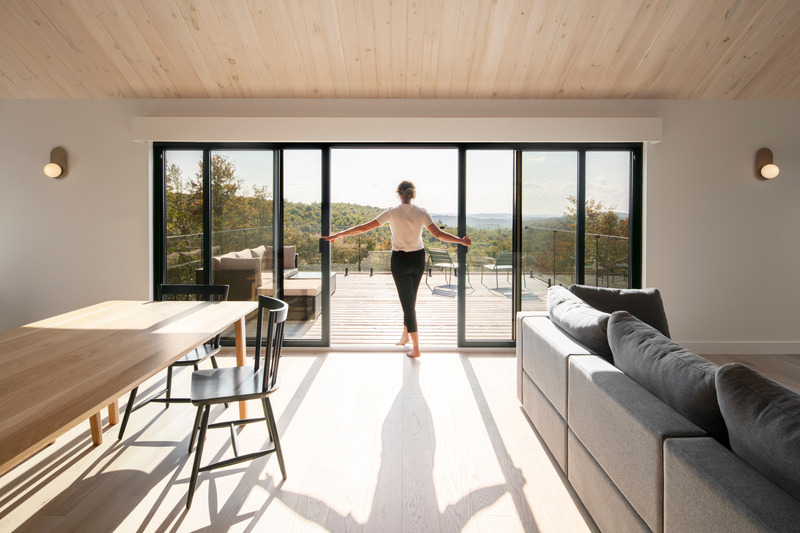 Dossier de presse | 3196-01 - Communiqué de presse | Le Noroît - Guillaume Pelletier Architecte - Architecture résidentielle - Le Noroît, Laurentides, Quebec, 2024 - Crédit photo : David Boyer Photographe inc