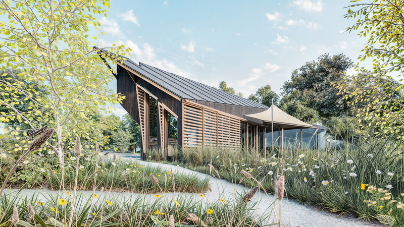 Dossier de presse | 5700-03 - Communiqué de presse | Recalibration of Nature and Industry at Pilsworth Lake - Atelier Architecture & Design - Architecture commerciale - Raingardens and wildflowers increase biodiversity - Crédit photo : AA+D