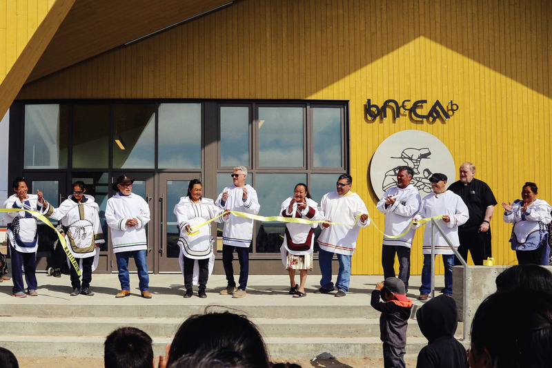 Press kit | 3256-02 - Press release | Canada’s North Makes a Guest Appearance in Venice - Blouin Orzes architectes - Institutional Architecture - Official inauguration of the Katittavik Cultural Centre, 2017. - Photo credit: Blouin Orzes architectes