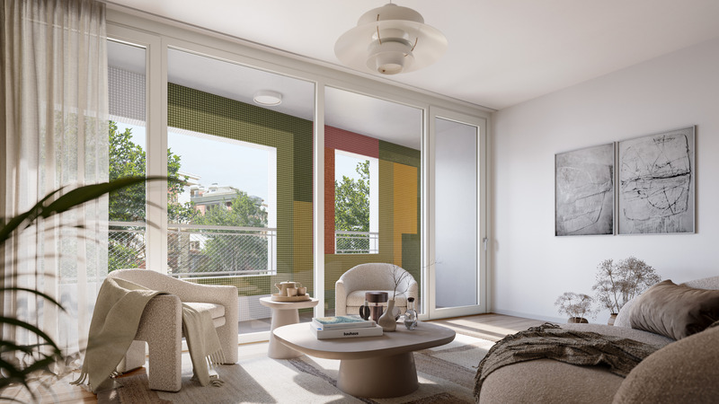 Press kit | 5649-04 - Press release | SU: The New Design by Aytac Architects for a Residential Project Seeks to Re-imagine a Dialogue Between Nature and Culture - Aytac Architects - Residential Architecture - City Side Interior - Photo credit: Aytac Architects