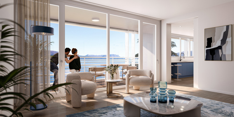 Press kit | 5649-04 - Press release | SU: The New Design by Aytac Architects for a Residential Project Seeks to Re-imagine a Dialogue Between Nature and Culture - Aytac Architects - Residential Architecture - Sea Side Interior - Photo credit: Aytac Architects