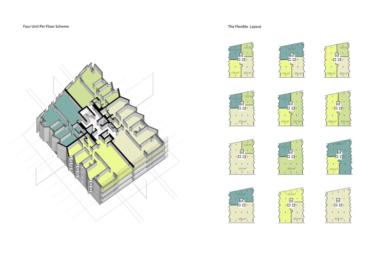 Press kit | 5649-04 - Press release | SU: The New Design by Aytac Architects for a Residential Project Seeks to Re-imagine a Dialogue Between Nature and Culture - Aytac Architects - Residential Architecture - Flexible Plan Diagram - Photo credit: Aytac Architects