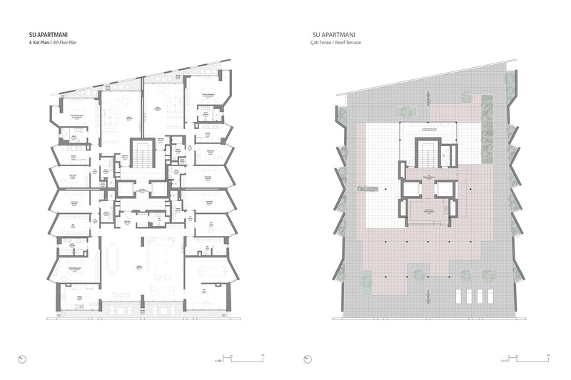 Press kit | 5649-04 - Press release | SU: The New Design by Aytac Architects for a Residential Project Seeks to Re-imagine a Dialogue Between Nature and Culture - Aytac Architects - Residential Architecture - Floorplan Roofplan - Photo credit: Aytac Architects