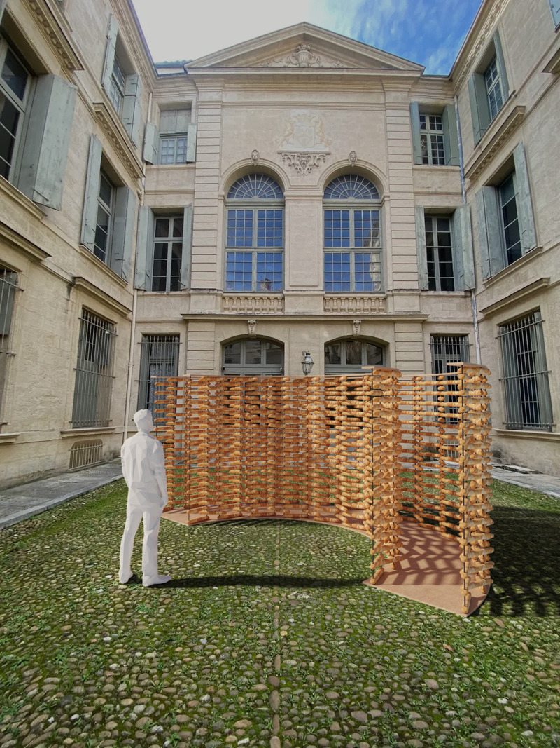 Dossier de presse | 982-52 - Communiqué de presse | Festival des Architectures Vives 2025 : équipes et projets - Association Champ Libre - Art - <p>PAYSAGE DE PAIN</p><p>MERO Studios : Megan DANG &amp; Rose ZHANG </p> - Crédit photo : MERO Studios