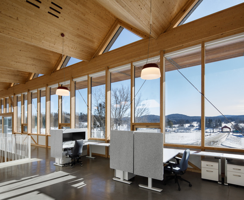 Dossier de presse | 755-08 - Communiqué de presse | Nouvel hôtel de ville de La Pêche - BGLA - Architecture institutionnelle - Aire ouverte sud<br style=""> - Crédit photo : Stéphane Brügger