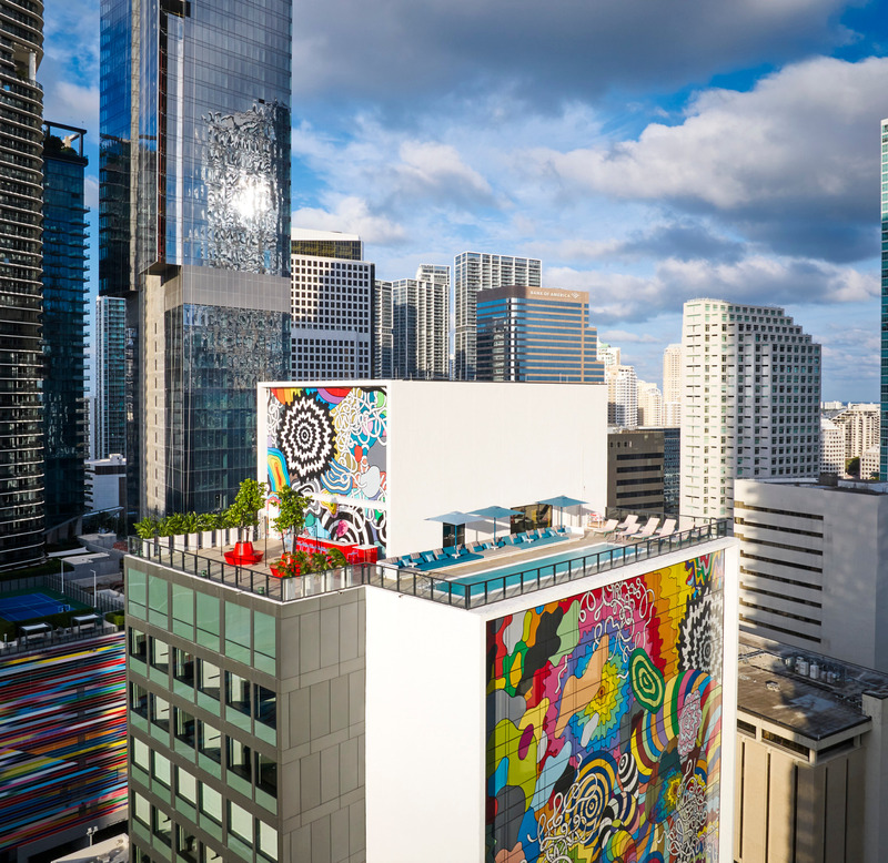 Dossier de presse | 1472-14 - Communiqué de presse | Marriott International to Acquire the citizenM Brand - Concrete Amsterdam - Design d’intérieur commercial - citizenM Miami Brickell - Crédit photo : Richard Powers
