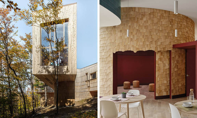 Dossier de presse | 809-45 - Communiqué de presse | Announcing: The Finalists of the 2025 AZ Awards - AZURE Media - Concours - <p>Finalists – Social Good</p><p style=""><br style=""></p><p>Saunders Architecture with Alisberg Parker Architects: Tekαkαpimək Contact Station, Maine, U.S.</p><p><br></p><p>LGA Architectural Partners: Anduhyaun Women’s Shelter, Toronto, Canada</p><p> </p> - Crédit photo : AZURE