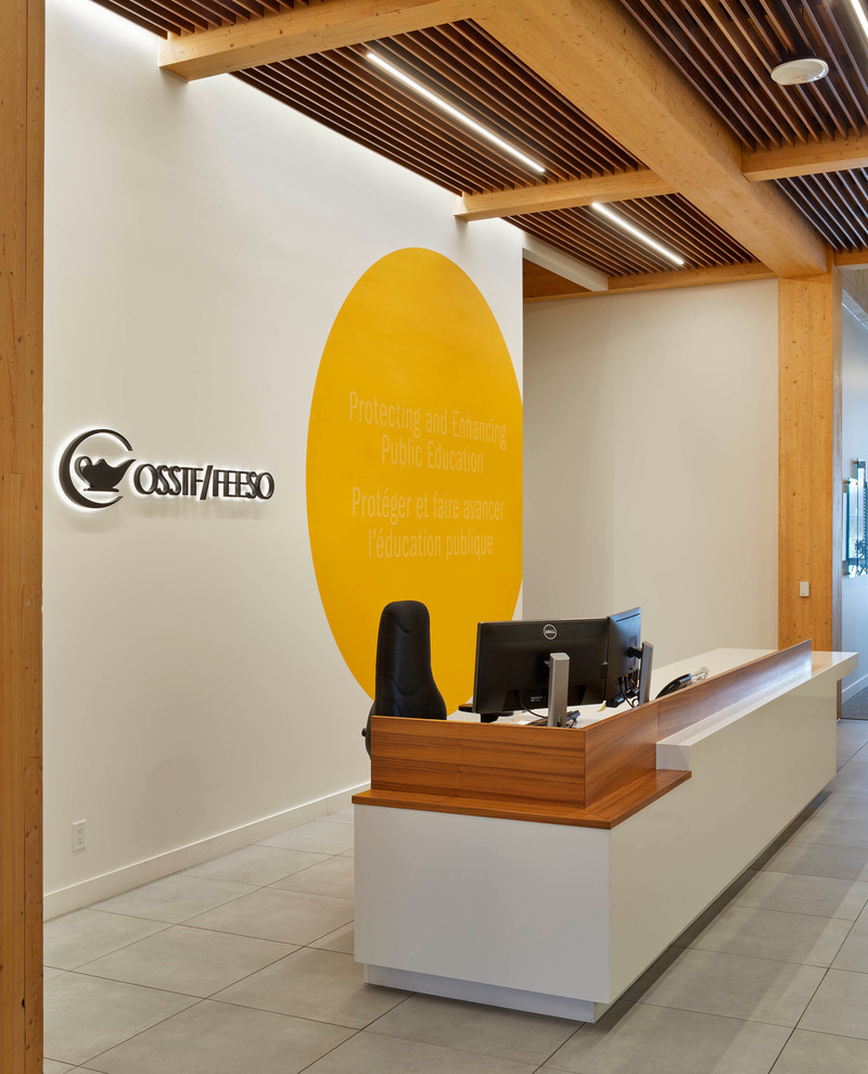 Dossier de presse | 2035-03 - Communiqué de presse | Ontario Secondary School Teachers' Federation (OSSTF) Building - Kasian Architecture Interior Design and Planning & Moriyama Teshima Architects - Design d’intérieur commercial - Crédit photo : Tom Arban