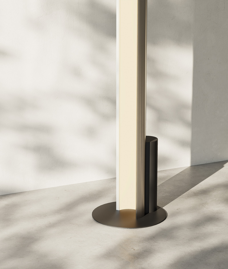 Press kit | 2351-05 - Press release | Anony to Release New ‘Pola’ Collection at WantedDesign 2025 - Anony - Lighting Design -  Pola Floor Lamp, Brushed Aluminum  - Photo credit: Anony