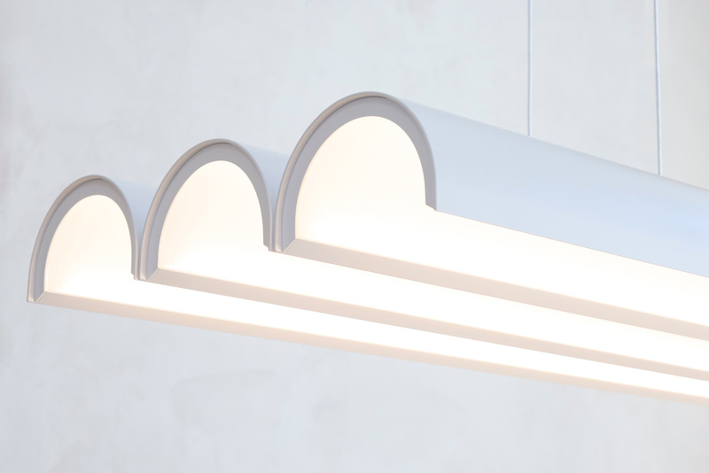 Press kit | 2351-05 - Press release | Anony to Release New ‘Pola’ Collection at WantedDesign 2025 - Anony - Lighting Design - Pola Chandelier, Matte White - Photo credit: Ryan McCoy