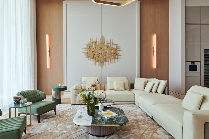 Press kit | 7534-08 - Press release | E Plus A Atelier Unveils Sculptural Beachfront Villa on Palm Jumeirah - E Plus A Atelier - Residential Interior Design - Photo credit: E Plus A Atelier