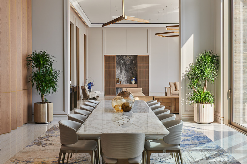 Press kit | 7534-08 - Press release | E Plus A Atelier Unveils Sculptural Beachfront Villa on Palm Jumeirah - E Plus A Atelier - Residential Interior Design - Photo credit: E Plus A Atelier 