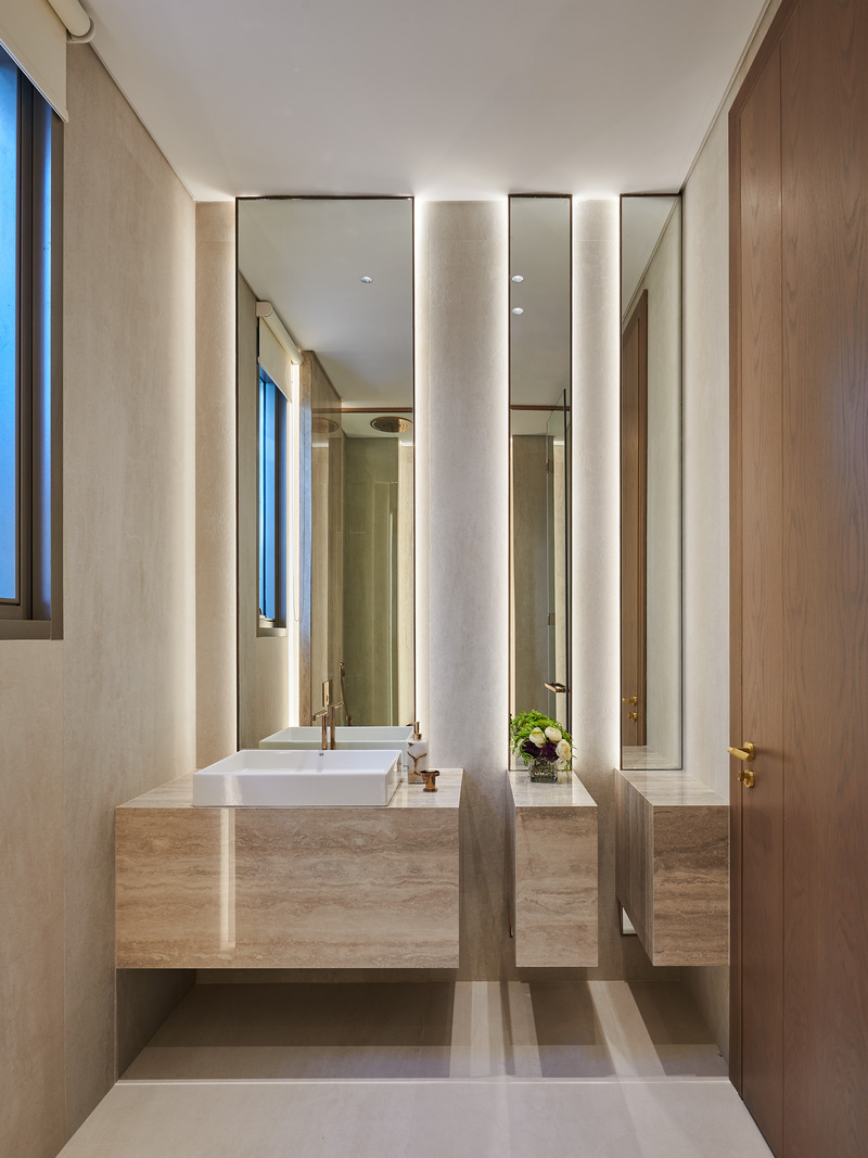 Press kit | 7534-08 - Press release | E Plus A Atelier Unveils Sculptural Beachfront Villa on Palm Jumeirah - E Plus A Atelier - Residential Interior Design - Photo credit: E Plus A Atelier 