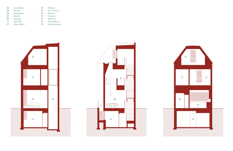 Press kit | 1600-04 - Press release | Shudell House - Weiss Architecture & Urbanism Limited - Residential Architecture - Cross sections - Photo credit: Weiss Architecture &amp; Urbanism