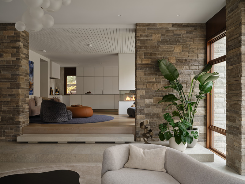 Press kit | 2942-06 - Press release | Glasgow residence - Reigo & Bauer - Residential Interior Design - Living Room / Seating Area Steps<br> - Photo credit: Doublespace Photography