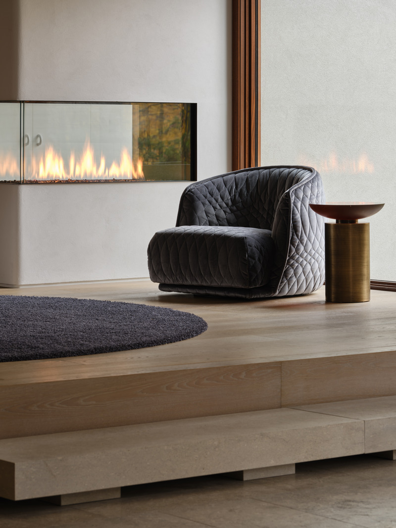 Press kit | 2942-06 - Press release | Glasgow residence - Reigo & Bauer - Residential Interior Design - Seating Area Detail<br style=""> - Photo credit: Doublespace Photography