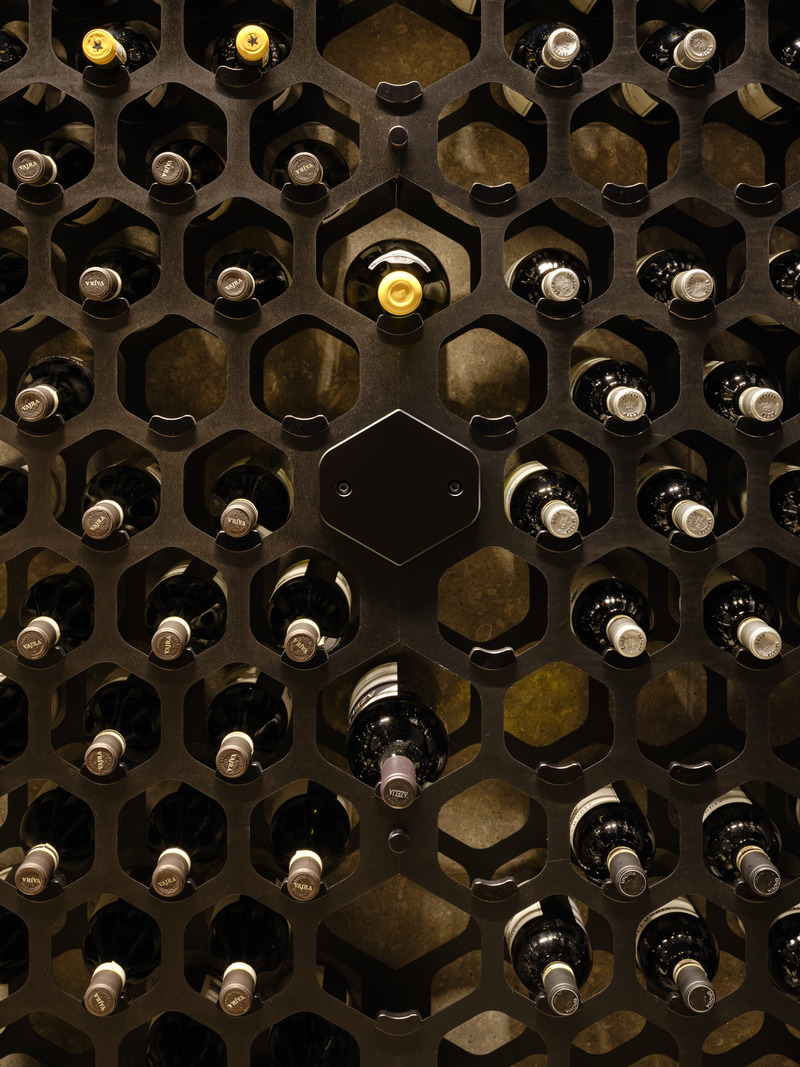 Press kit | 2942-06 - Press release | Glasgow residence - Reigo & Bauer - Residential Interior Design -  Lower Level - Cellar Detail<br>  - Photo credit:  Doublespace Photography