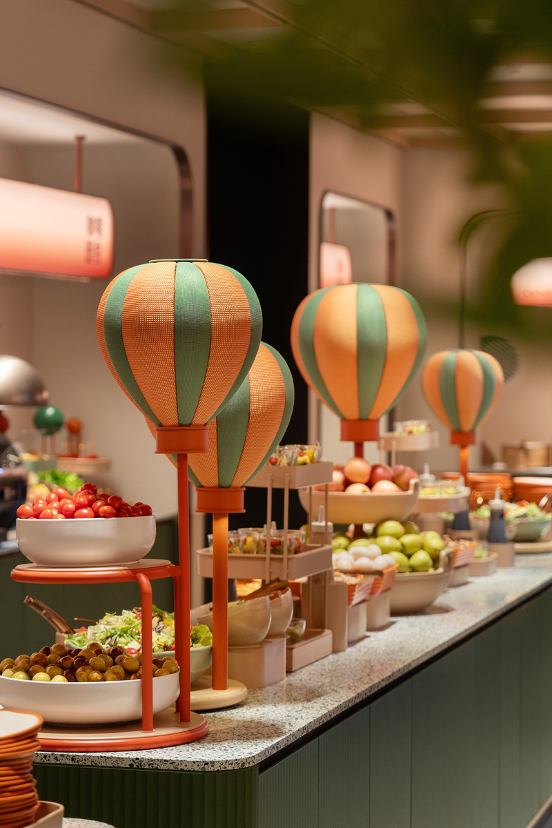 Press kit | 3531-15 - Press release | Orange Hotel 3.0: LOHAS－Lifestyles of Health and Sustainability－Paul H. Ray - Vermilion Zhou Design Group - Commercial Interior Design - Buffet Breakfast Area - Photo credit: Jian Quan Wu<span></span>