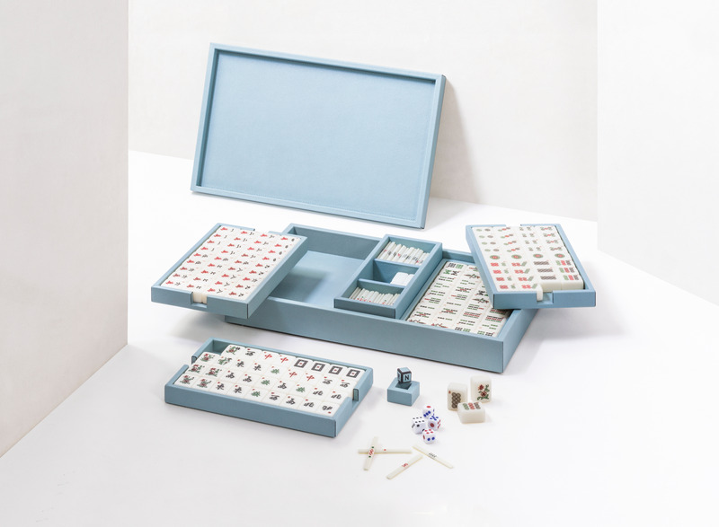 Dossier de presse | 1144-06 - Communiqué de presse | Game Night, Elevated: Giobagnara's Luxe Spin on Classic Pastimes - Giobagnara - Produit - Mahjong Game Set | cm 43 × 27.5 × h. 8 - Crédit photo : Giobagnara