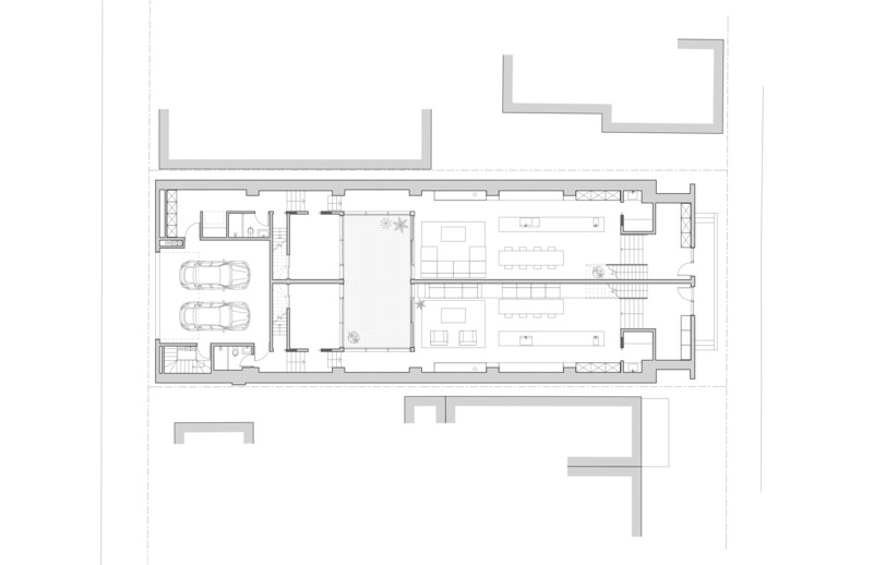 Dossier de presse | 2744-10 - Communiqué de presse | Junction Semi - StudioAC - Architecture résidentielle - Level 1 Plan - Crédit photo : StudioAC