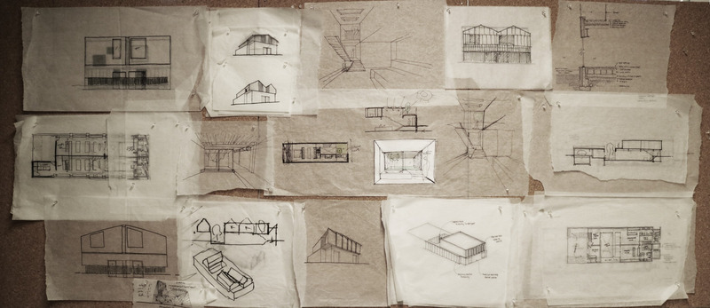 Dossier de presse | 2744-10 - Communiqué de presse | Junction Semi - StudioAC - Architecture résidentielle - Concept Sketches  - Crédit photo : Andrew Hill + Jennifer Kudlats 
