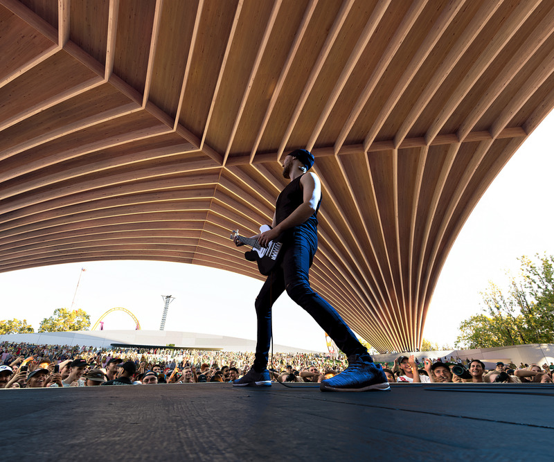 Dossier de presse | 2197-02 - Communiqué de presse | PNE Amphitheatre / Freedom Mobile Arch - Revery Architecture - Architecture commerciale -  The precedent-setting roof will provide exceptional acoustic benefits, unmistakable character, and year-round weather protection.  - Crédit photo : Mir