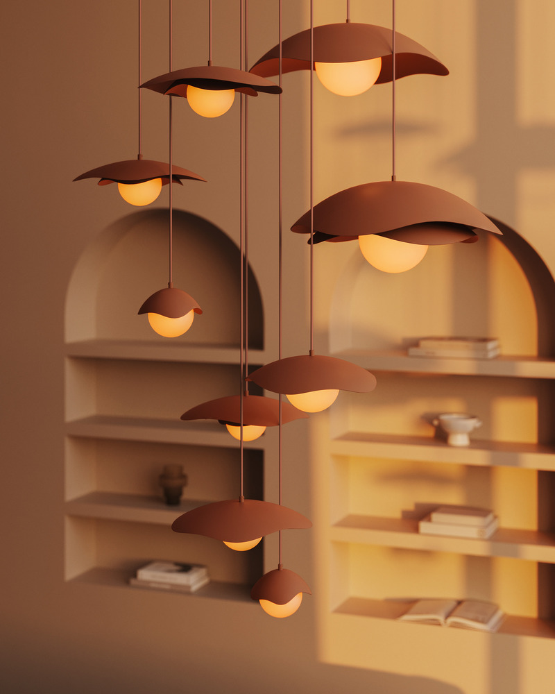 Press kit | 1942-06 - Press release | New Pivoine Collection: All About Delicate Design for Luminaire Authentik - Luminaire Authentik - Lighting Design - Pivoine Composition - Photo credit: Luminaire Authentik