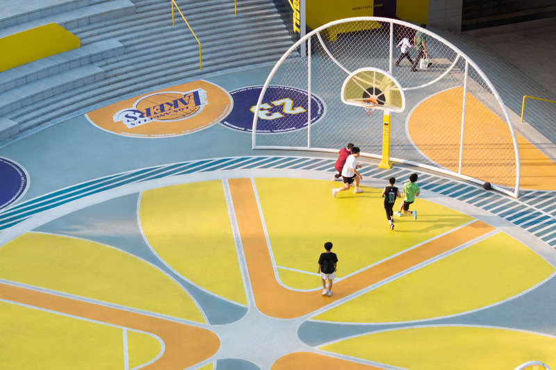 Dossier de presse | 7740-01 - Communiqué de presse | Activation of Urban Negative Space - JU•Basketball Park - HID Landscape Architecture - Architecture de paysage - Crédit photo : HID