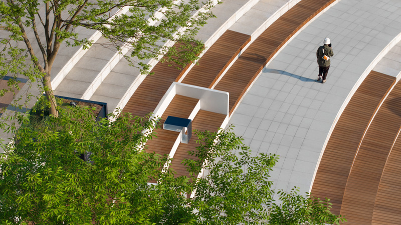 Dossier de presse | 7740-01 - Communiqué de presse | Activation of Urban Negative Space - JU•Basketball Park - HID Landscape Architecture - Architecture de paysage - Crédit photo : HID