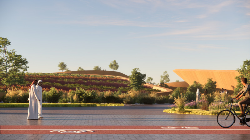 Dossier de presse | 7715-01 - Communiqué de presse | Omrania Wins Architizer A+ Awards for Visionary Water Treatment Complex at King Salman Park - Omrania, part of 10N Collective - Design urbain - Crédit photo : Omrania