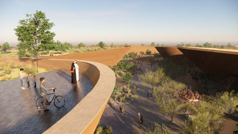 Dossier de presse | 7715-01 - Communiqué de presse | Omrania Wins Architizer A+ Awards for Visionary Water Treatment Complex at King Salman Park - Omrania, part of 10N Collective - Design urbain - Crédit photo : Omrania