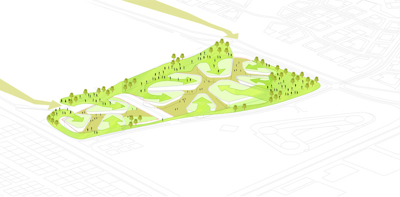 Dossier de presse | 7715-01 - Communiqué de presse | Omrania Wins Architizer A+ Awards for Visionary Water Treatment Complex at King Salman Park - Omrania, part of 10N Collective - Design urbain - Crédit photo : Omrania