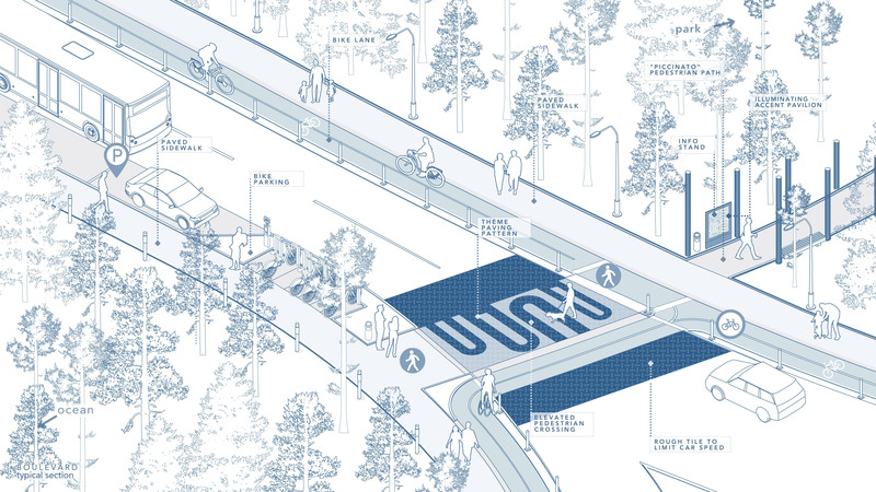 Dossier de presse | 7714-01 - Communiqué de presse | Lignano 2.0: STUDIO VI's Visionary Waterfront Masterplan Wins 2025 Architizer A+Awards - STUDIO VI - Design urbain - Crédit photo : STUDIO VI