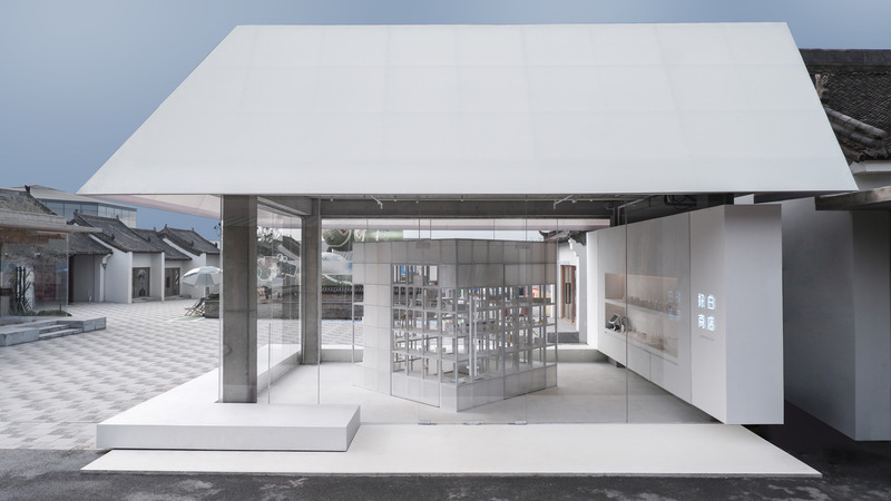 Press kit | 7730-01 - Press release | The White is Good Shop in Weipo, Luoyang - designRESERVE - Commercial Architecture - Entrance of White Is Good Shop  - Photo credit: Huaer Lin