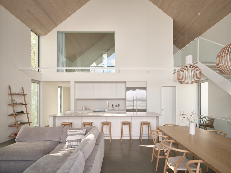 Dossier de presse | 5621-03 - Communiqué de presse | Maison Versant clair - Muuk Architecture - Architecture résidentielle - Crédit photo : Phil Bernard