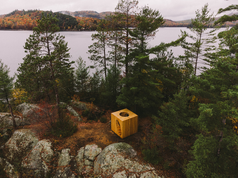 Press kit | 5671-01 - Press release | 'Faire le vide' at Poisson Blanc Regional Park - Luca Fortin + Atelier mock/up - Art - Photo credit: Karma Photographie