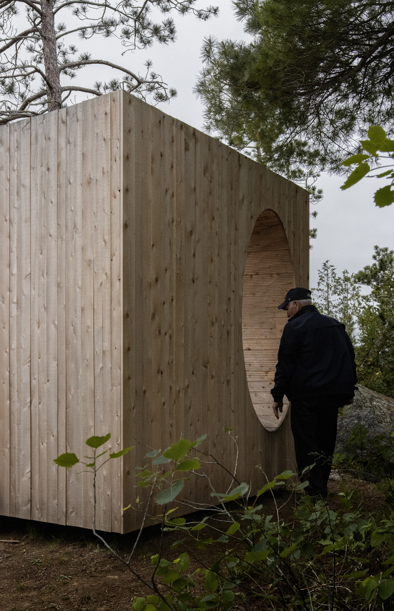Press kit | 5671-01 - Press release | 'Faire le vide' at Poisson Blanc Regional Park - Luca Fortin + Atelier mock/up - Art - Photo credit: Maryse Béland