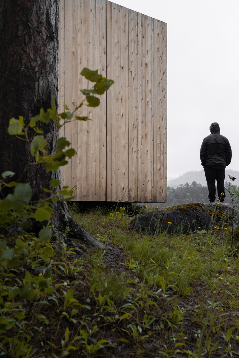Press kit | 5671-01 - Press release | 'Faire le vide' at Poisson Blanc Regional Park - Luca Fortin + Atelier mock/up - Art - Photo credit: Maryse Béland