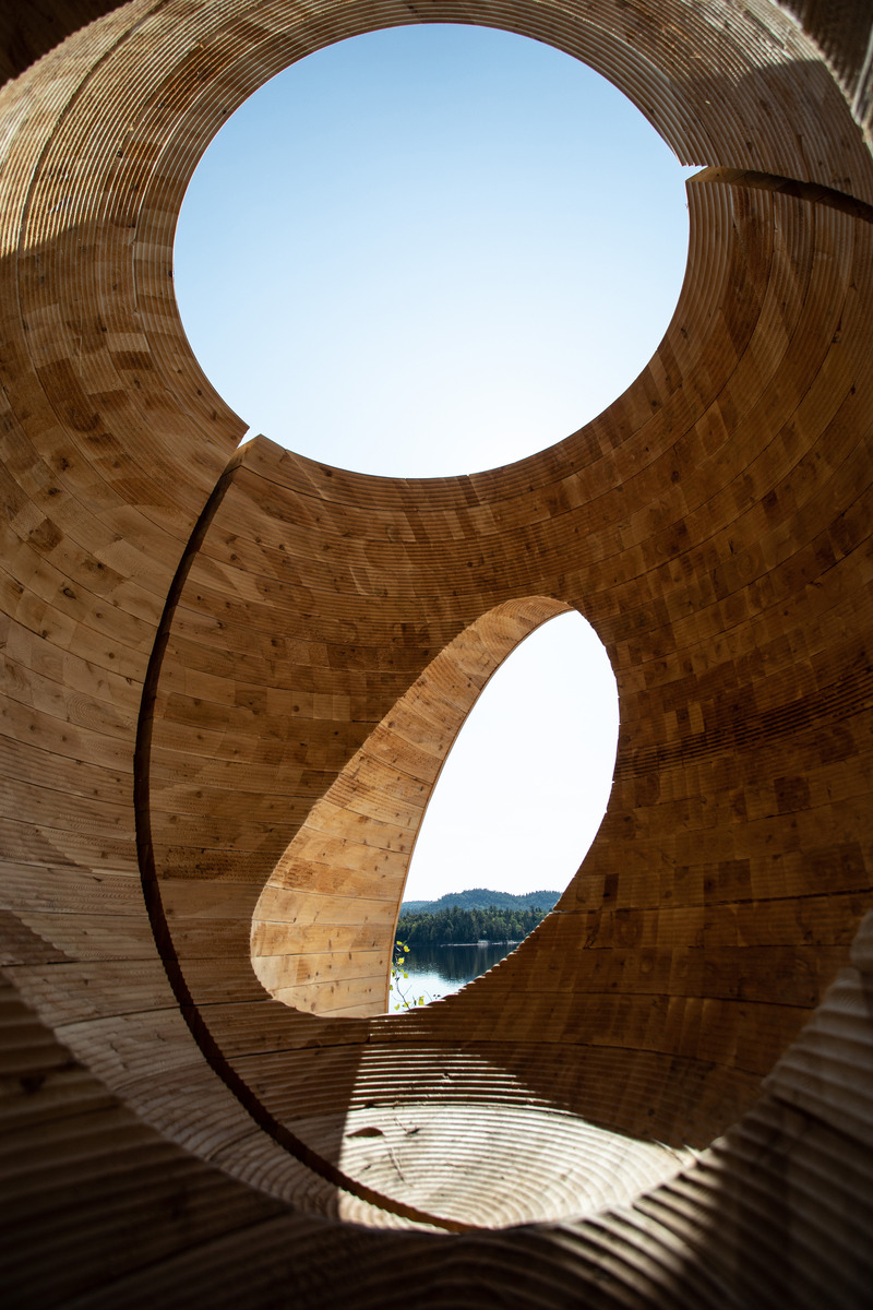 Press kit | 5671-01 - Press release | 'Faire le vide' at Poisson Blanc Regional Park - Luca Fortin + Atelier mock/up - Art - Photo credit: Irvin Burel