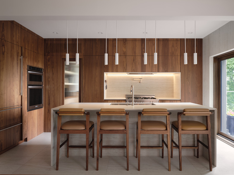 Press kit | 3213-03 - Press release | Maplewood Residence - Salem Architecture - Residential Interior Design - Kitchen - Photo credit: Phil Bernard
