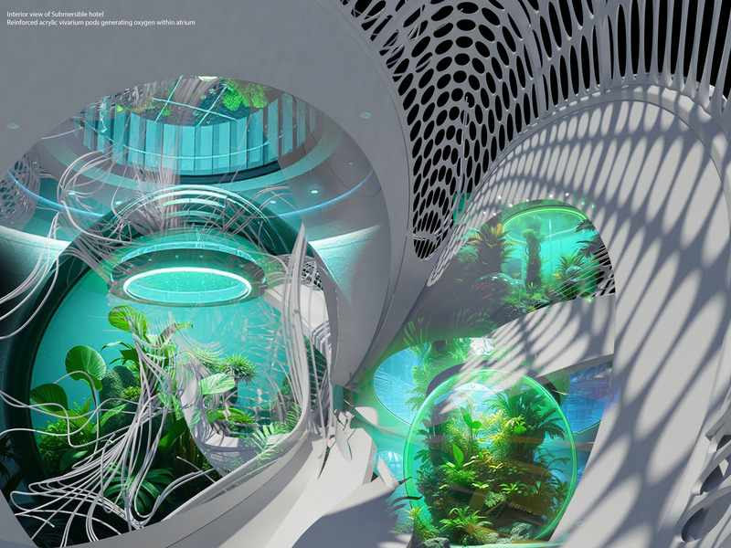 Press kit | 2121-22 - Press release | Tsunami Submersible Emergency Hotel - Margot Krasojević Architecture - Commercial Architecture - Submersible hotel vivarium - Photo credit: Margot Krasojević
