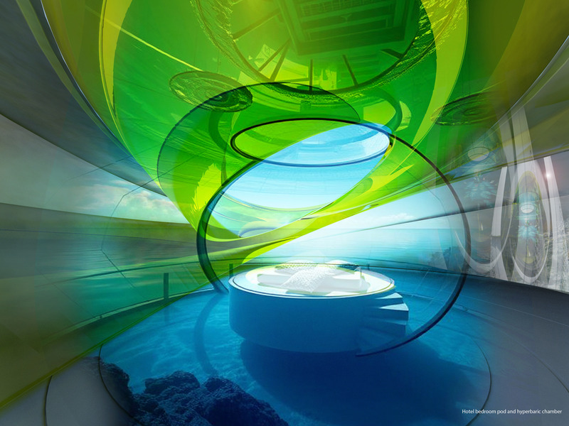 Press kit | 2121-22 - Press release | Tsunami Submersible Emergency Hotel - Margot Krasojević Architecture - Commercial Architecture - Private hotel rooms with Hyperbaric chamber - Photo credit: Margot Krasojević