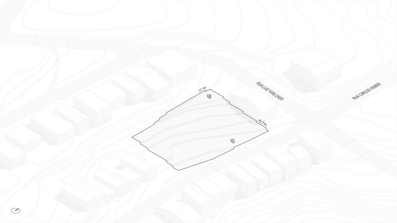 Press kit | 1412-01 - Press release | Cap. 1 Três Figueiras - OSPA Arquitetura e Urbanismo - Residential Architecture - <p>Topographic slope diagram</p> - Photo credit: OSPA