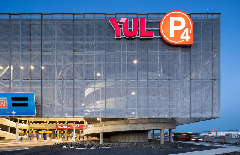Press kit | 2275-05 - Press release | From Function to Sustainable Art: The YUL Montréal-Trudeau International Airport P4 Parking Facility Welcomes a World in Motion - Jodoin Lamarre Pratte architectes and Lemay in consortium - Commercial Architecture - <p class="">P4 Parking Facility at YUL Montréal-Trudeau International Airport <span lang="EN-CA"></span></p> - Photo credit: <p class="">Adrien Williams — Jodoin Lamarre Pratte architectes and Lemay in consortium</p>