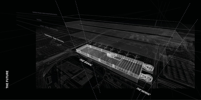 Press kit | 2275-05 - Press release | From Function to Sustainable Art: The YUL Montréal-Trudeau International Airport P4 Parking Facility Welcomes a World in Motion - Jodoin Lamarre Pratte architectes and Lemay in consortium - Commercial Architecture - <p class="">P4 Parking Facility at YUL Montréal-Trudeau International Airport — design sketch<span lang="EN-CA"></span></p> - Photo credit: Jodoin Lamarre Pratte architectes and Lemay in consortium