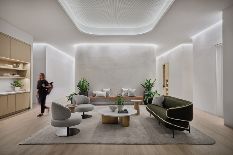 Dossier de presse | 3108-02 - Communiqué de presse | HSBC’s Zero Carbon HQ Recipient of the Architizer A+Awards People’s Choice for Sustainable Commercial Building - M Moser Associates - Design d’intérieur commercial - Crédit photo :  <p class="">Garrett Rowland</p> 