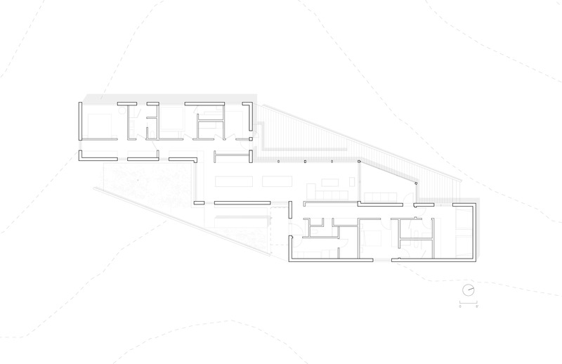 Dossier de presse | 2744-11 - Communiqué de presse | South Bay House - StudioAC - Architecture résidentielle - Floor Plan - Crédit photo : StudioAC