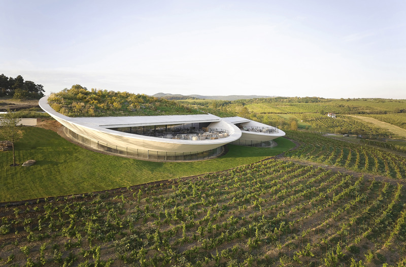 Dossier de presse | 5224-01 - Communiqué de presse | Sauska Tokaj Winery - BORD Architectural Studio - Architecture commerciale - Crédit photo : Hufton+Crow 
