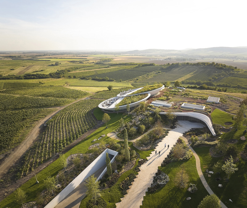 Dossier de presse | 5224-01 - Communiqué de presse | Sauska Tokaj Winery - BORD Architectural Studio - Architecture commerciale - Crédit photo : Hufton+Crow 
