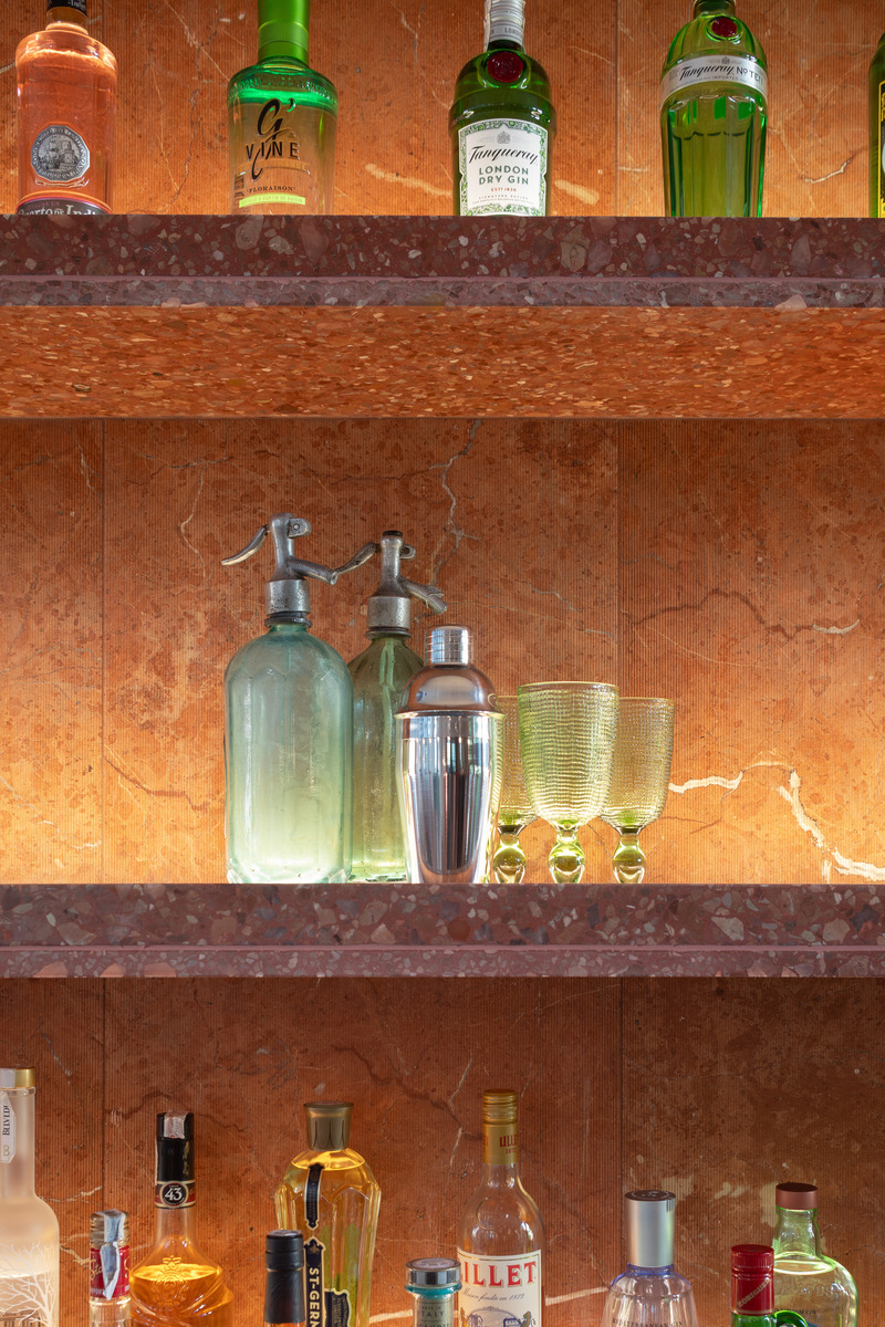 Dossier de presse | 7758-01 - Communiqué de presse | Le Méridien Ra - Transit Studio - Design d’intérieur commercial - Bar Tempus Detail - Crédit photo : Agnese Sanvito